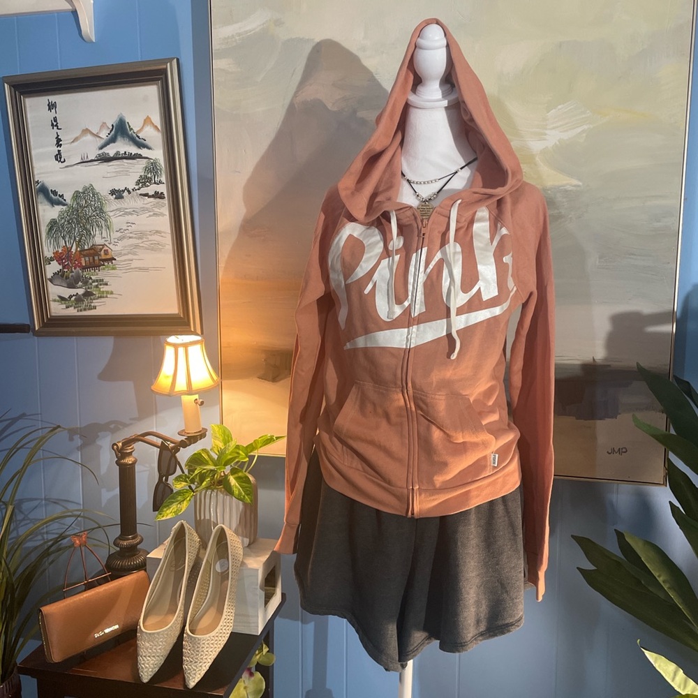 Victoria's Secret Pink Coral Hoodie